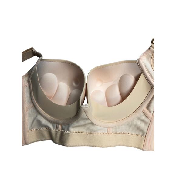 Women's PushUp Bra,Full-Coverage Underwire Bra,Hide Back Fat - Picture 2 of 8